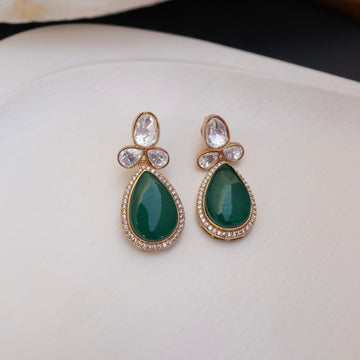 Isha Emerald Drop Earrings