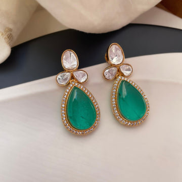 Isha Emerald Drop Earrings